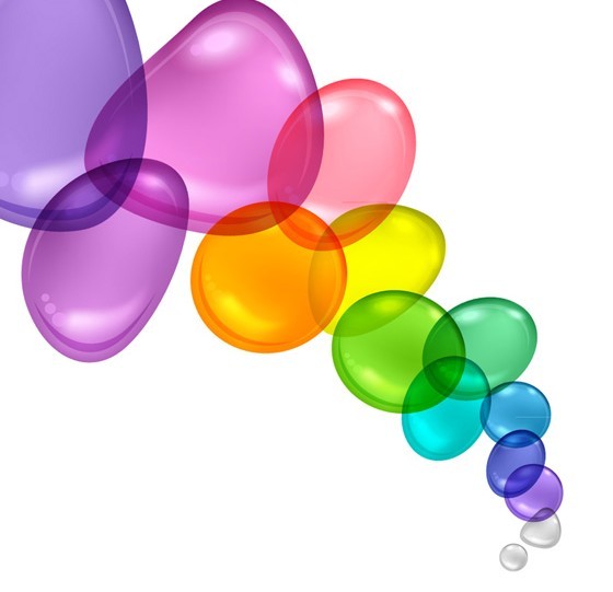 Colored Abstract Water Drops Background Vector 02