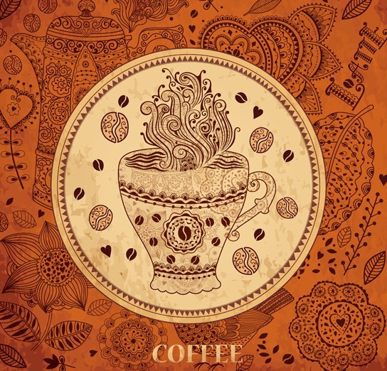 Vector Vintage Menu Cover For Cafe 04