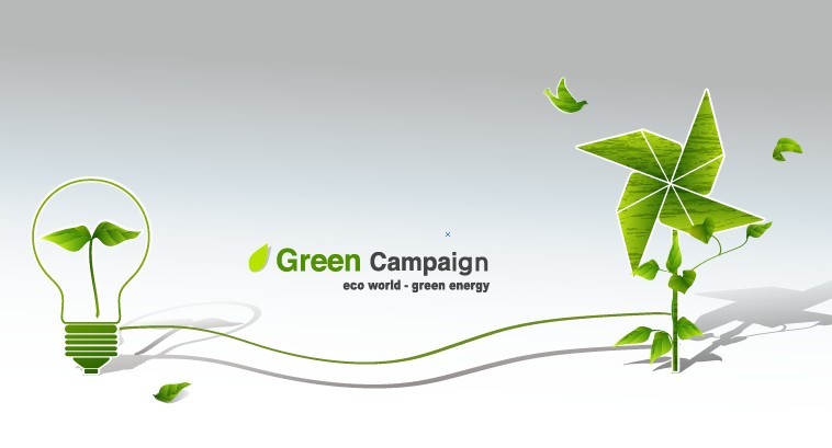 Green ECO World Campaign Green Energy Vector 06