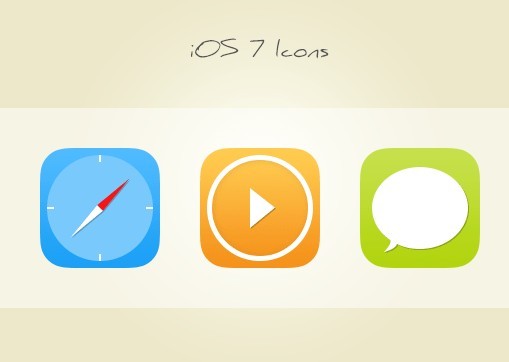 30 Sweet iOS 7 Icons PSD