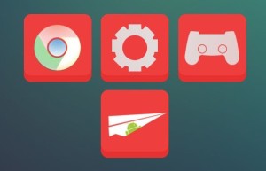 36 Flat Red Web Icons