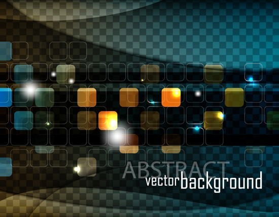 Bright Abstract Squares Technology Background Vector