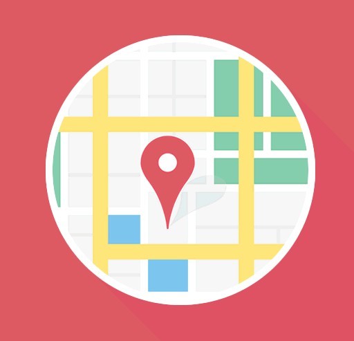 Flat Map Mockup