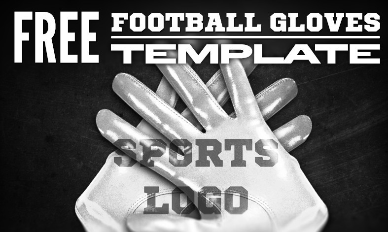 Football Gloves PSD Mockup Template