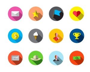 Guava Reward Icon Set Vector