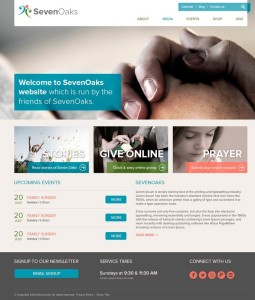 Seven Oaks Flat PSD Website Template
