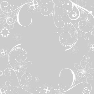 Simple White Flourish Floral Patterns Background Vector