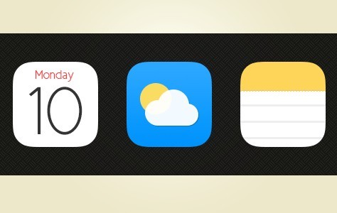 3 Sweet iOS 7 Icons PSD