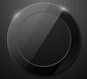 Glossy Black Frame with Reflection Vector 02