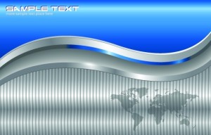 Metallic Earth and World Map Background Vector 03