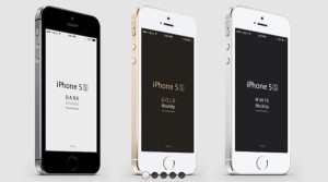 Three-Quarter Perspective iPhone 5S PSD Mockup