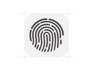 iPhone 5S Touch ID Icon Construction PSD