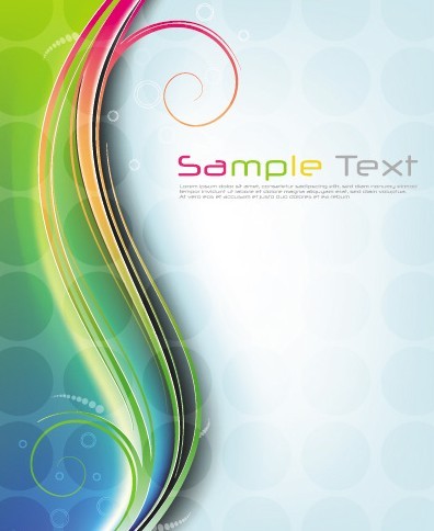 Fantastic & Colorful Abstract Background Vector 01
