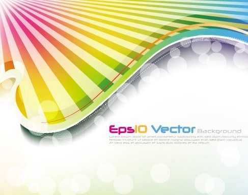 Fantastic & Colorful Abstract Background Vector 02