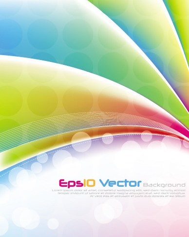 Fantastic & Colorful Abstract Background Vector 04