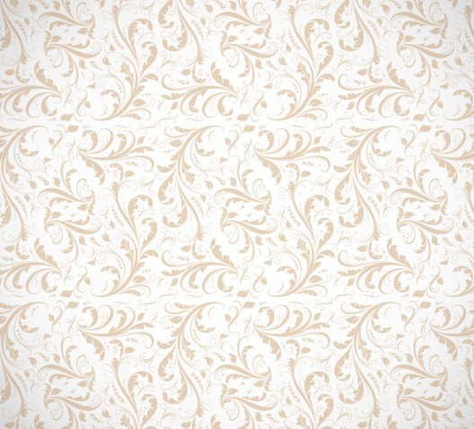 Seamless Classical Brown Floral Pattern Background Vector