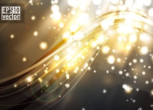 Sparkling Abstract Lights and Halos Background Vector 03