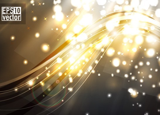Sparkling Abstract Lights and Halos Background Vector 03
