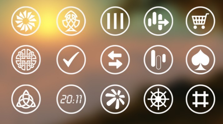 Abstract Metro Icons