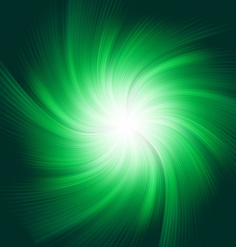 Green Radial Lights Background Vector 02