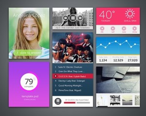 Minimal Grid Layout UI Kit PSD