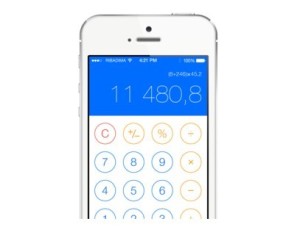 iOS 7 Calculator GUI PSD