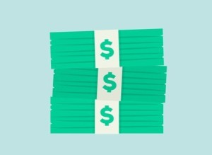 Stacked Dollar Bills PSD