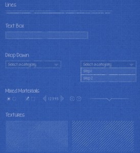 Website Blueprint Wireframe PSD