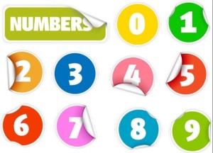 Set Of Vector Colored Simple Paper Stickers