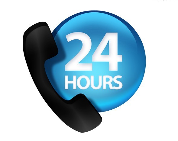 24 Hours Customer Service Icon PSD