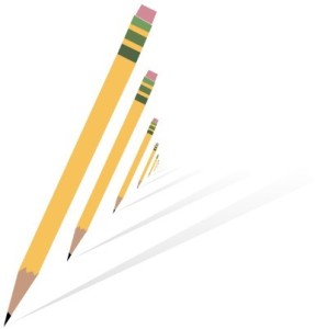 Flat Vector Pencil Shapes