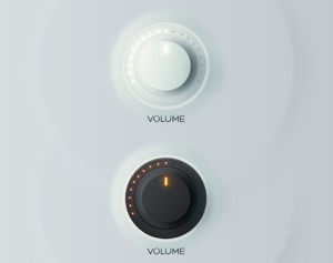 Black and White Volume Knobs PSD