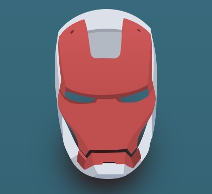Flat Iron Man Helmet PSD