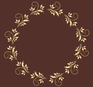 Gold Royal Floral Frame Vector 01