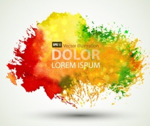 Watercolor Blot Background Vector 03