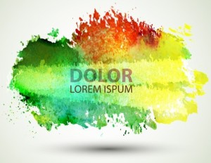Watercolor Blot Background Vector 04