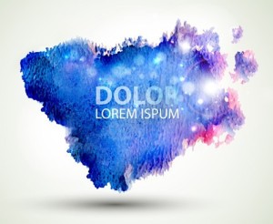 Watercolor Blot Background Vector 05