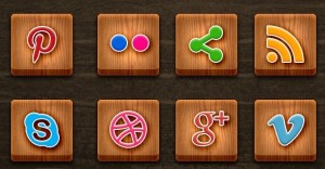 Wood Social Media Set PSD