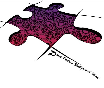 Creative Jigsaw Puzzle Pattern Background Vector