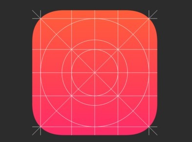 iOS 7 Icon Grid Template (FW PNG)