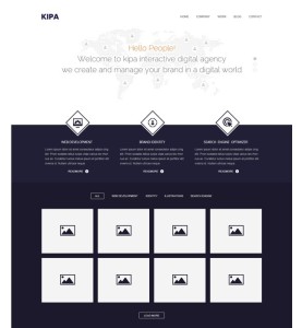 KIPA Website Template PSD