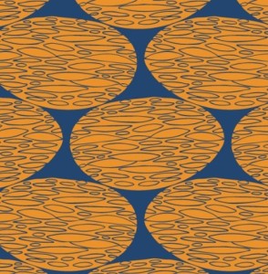 Seamless Vintage Ellipse Pattern Design Vector