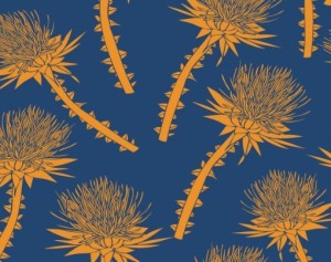 Seamless Vintage Flower Pattern Design Vector