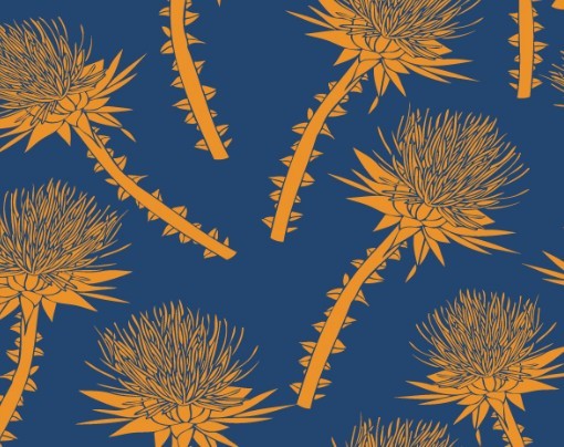 Seamless Vintage Flower Pattern Design Vector