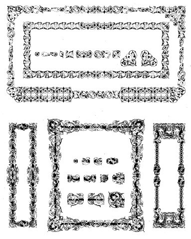 Set Of Vector Classical Pattern Frames