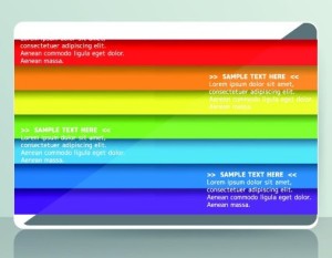 Set Of Colored Card with Abstract Shapes Background Vector 05
