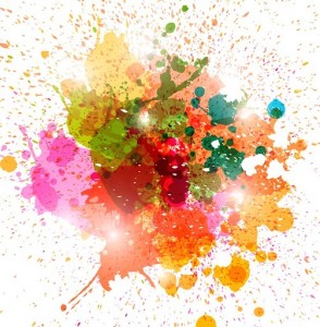 Colorful Paint Splash Vector Background 02