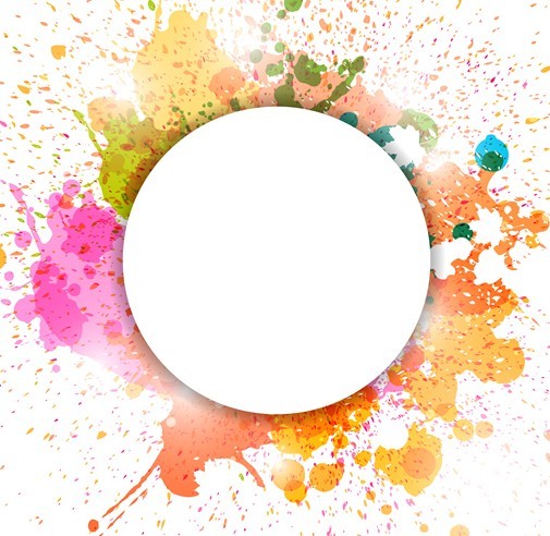 Colorful Paint Splash Vector Background 03