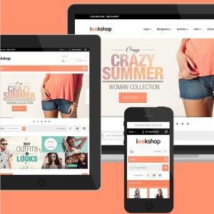 Responsive E-commerce Web Template PSD