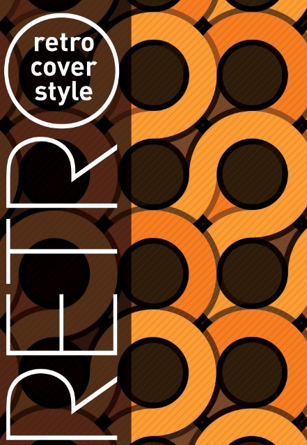 Retro Abstract Background For Brochure Cover Vector
